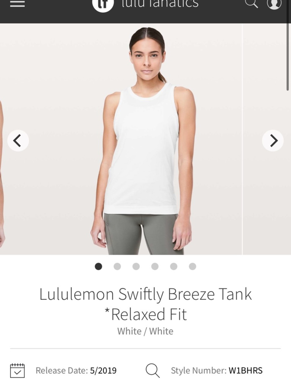 lululemon Swiftly Breeze Tank *Relaxed Fit